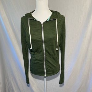 Light Olive Green Zip up